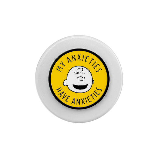 【史努比与朋友们】好人查理 MAGSAFE磁吸手机气囊支架 Round圆啪嗒系列 金属珐琅 黄色 卡通 商品图1