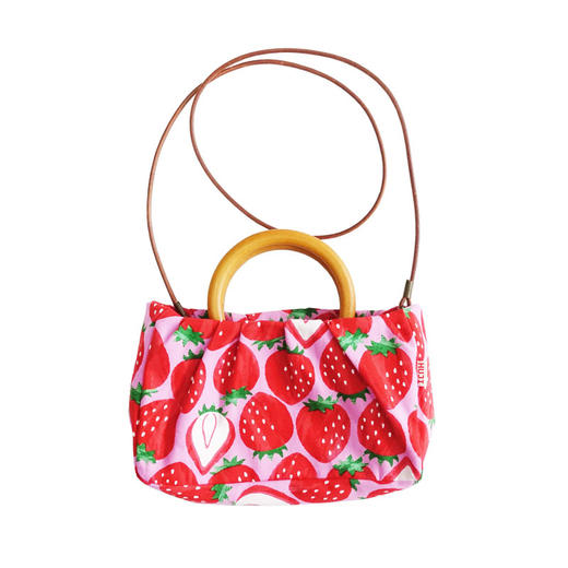 HUJI祤集sunrise手提斜挎包插画樱桃草莓 商品图0