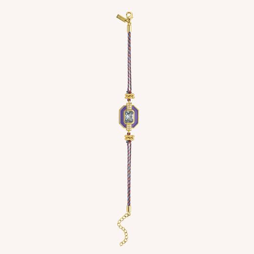 订购8周到｜MYA-BAY-PURPLE ART DECO-淡蓝色宝石 手链 ［比利时设计师］ 商品图2