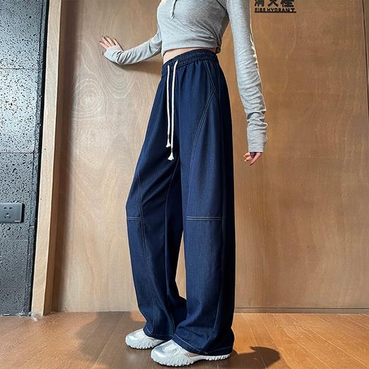 百媚生 莱赛尔天丝香蕉裤哈伦裤弯刀裤X6937-1 商品图2