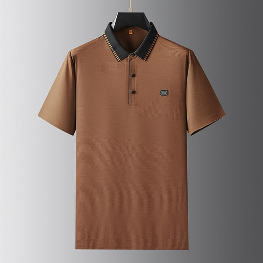 【DWP】大依优型大码短袖POLO衫翻领体恤加肥加大男士大号弹力透气舒适夏季半袖 商品图0
