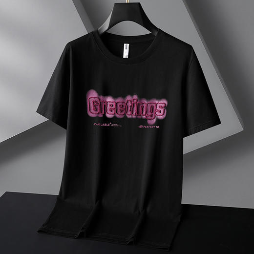 【DG】大依优型大码短袖T恤半袖体恤肥佬圆领打底衫夏季薄款棉质上衣男加肥大码胖子 商品图3