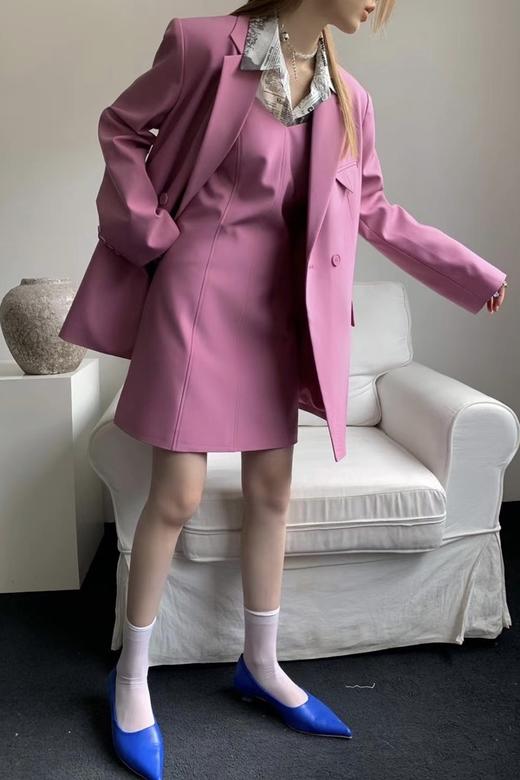 amadella 玫红色西装外套吊带裙套装 15768 商品图2
