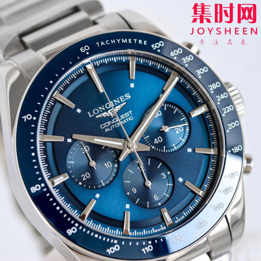 浪琴新款康卡斯悦动计时系列 男士腕表 凭借其设计，实用的功能和舒适的佩戴体验 商品图2