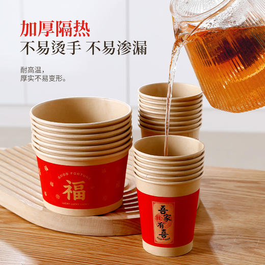 好媳妇一次性碗杯筷子桌布2025年款喜庆婚姻乔迁户外露营餐具套装10人份 商品图5