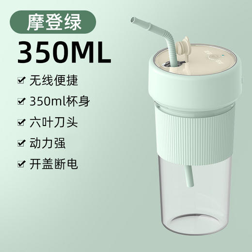 【无线便捷果汁杯，双盖吨吨桶】新款榨汁机 便携式充电 家用多功能吨吨桶 果蔬果汁机 榨汁杯夏季热销-QQ 商品图8
