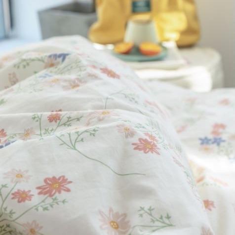 【 超柔水洗棉四件套】亲肤柔软   百分百纯棉     小清新田园印花     抽绳独立包装布袋 商品图4