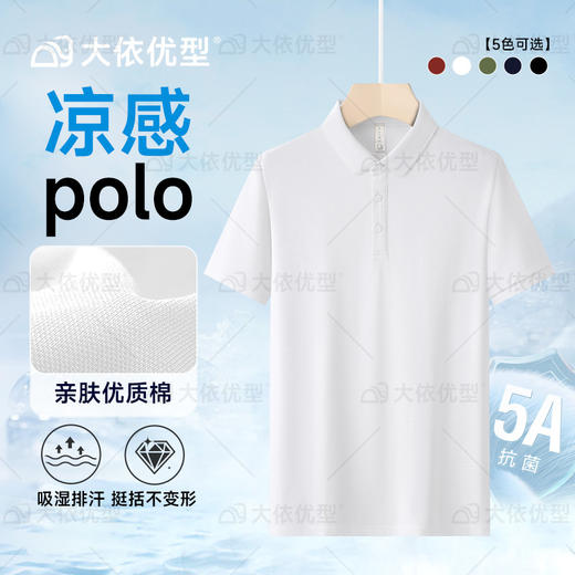 【DG】大依优型大码短袖POLO衫加肥大号红色短袖体恤男翻领打底衫胖子宽松本命年 商品图0