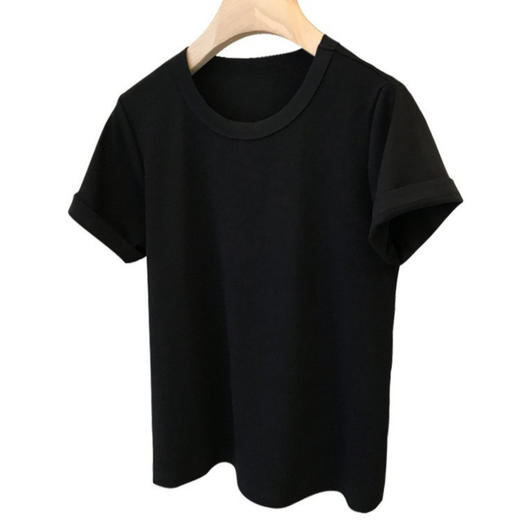 丁摩 质感绝了！强烈推，春夏刚需款~极简品质后倒三角基础宽松短袖T恤5ZF-22404 商品图4