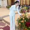 IWY/气质米白色西装套装女高端总裁演讲上镜职业装医美接待正装C15106+P35106 商品缩略图3