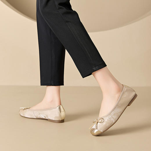 雀说真皮休闲蛋卷鞋软底羊皮防滑牛筋底舒适单鞋AL2226 商品图3