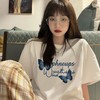 【纯棉短袖t恤】宽松韩版原宿风 新款字母印花 学生全棉体恤ins女装潮  商品缩略图9