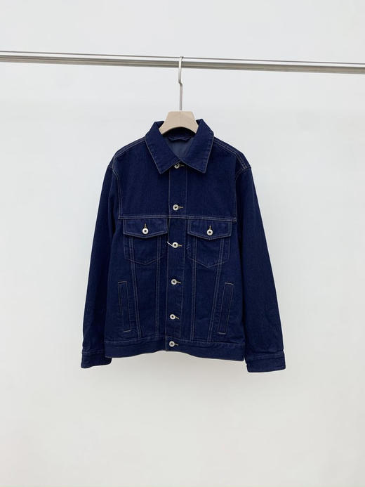 植绒袖口拼接牛仔夹克外套 复古花色植绒图案 精选高品质牛仔布 水洗工艺精湛 色泽自然复古 经典宽松直筒版型 商品图6