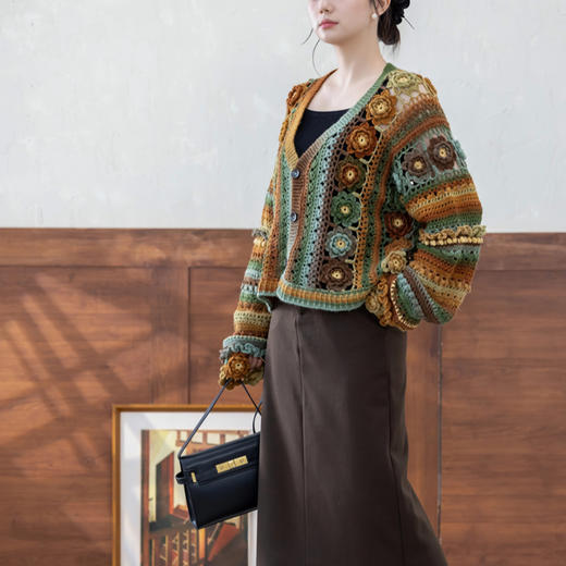 苏苏姐家绿野仙踪手工diy钩针编织毛线团开衫衣服材料包 商品图1