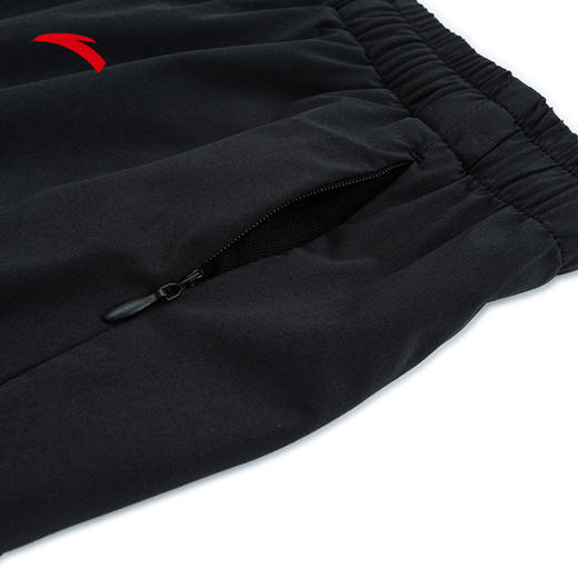 安踏短裤女黑色百搭女夏季显瘦跑步健身训练休闲吸湿透气运动162435507 商品图3