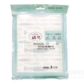 清久YH730-3片装印花7层洗碗巾（6971758090251）