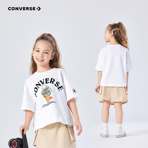 CONVERSE 夏 大童小童 儿童童装T恤 CNVG-TE-H352 商品图2