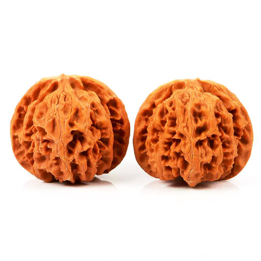 一盘就红高瓷苹果圆狮子头文玩核桃  优选老树自然生长真核桃手把件盘玩核桃 商品图4