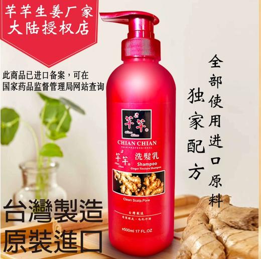 台湾芊芊生姜洗发乳500ml 商品图1