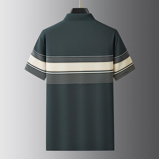 【棉质】【DWP】大依优型大码短袖POLO衫翻领体恤加肥加大男士大号弹力透气舒适夏季半袖 商品图3