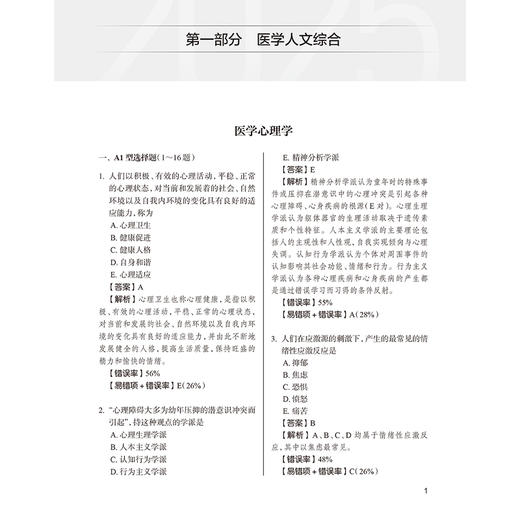 2025临床执业助理医师资格考试高频易错1000题 人卫医考专家组编写 医师资格考试用书 2025执业医师 9787117374118人民卫生出版社 商品图4