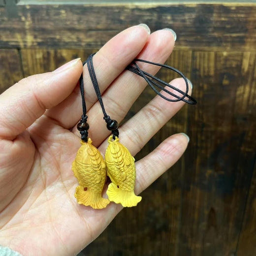 Q版黄杨小鱼挂件/个 商品图0
