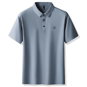 【冰丝无痕】【8色可选】【DK】大依优型大码短袖polo衫翻领加肥加大男装肥佬运动休闲冰丝无痕凉感上衣胖子商务