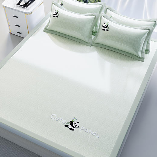 【品牌直发】加倍生活 卡通刺绣凉感席三件套  自然凉感  柔软细腻 可机洗 条席款/床笠款 商品图9