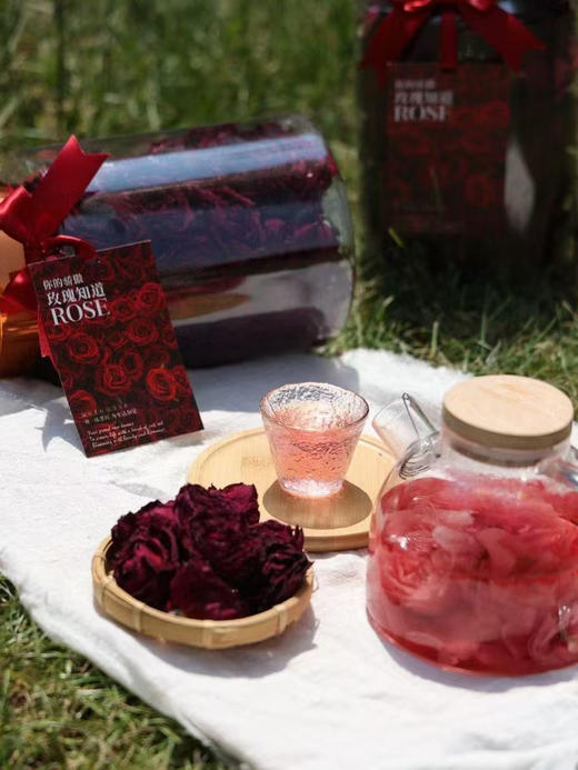 墨红玫瑰花 抱抱桶 100克 有礼袋 商品图3