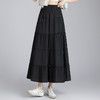 MYX-XBMY-11828-L百褶长款大摆裙垂感修身A字裙时尚蛋糕裙2025年春夏款显瘦半身裙 商品缩略图0