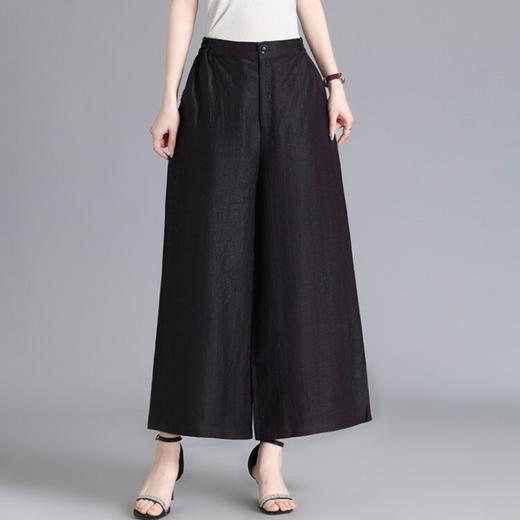 丁摩 重磅香云纱老料桑蚕丝休闲裤女阔腿裤宽松裤子夏季时尚洋气真丝裤子5ZF-E39 商品图0