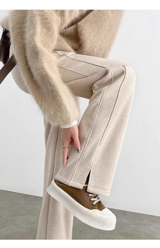 裁缝学苑AS430加绒加厚毛呢阔腿裤纸样女装高腰直筒裤子服装打板 商品图3