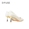 Dfuse迪芙斯2025春季新款经典通勤鞋简约素面金属高跟鞋DFD1111067 商品缩略图2