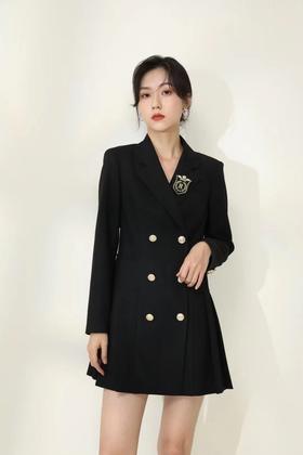 amadella 黑色学院风连衣裙 15518