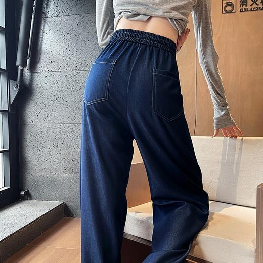 百媚生 莱赛尔天丝香蕉裤哈伦裤弯刀裤X6937-1 商品图3