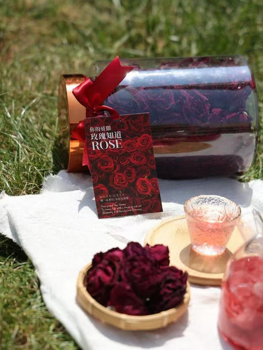 墨红玫瑰花 抱抱桶 100克 有礼袋 商品图8