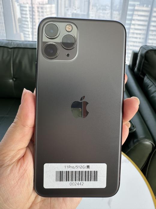 编号002442-苹果iPhone11Pro/512G/黑色，4G手机，9.8新，更换过原装显示屏，电池84%，特价1799元！质检工程师已深度功能检测通过，店保180天，请放心购买！ 商品图0