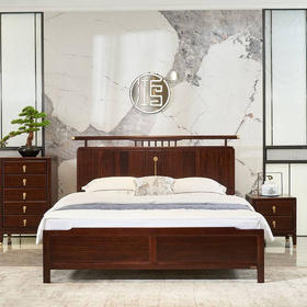 鸿·新中式实木床/ML7110A