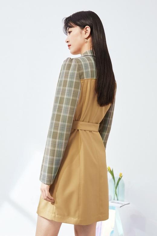 Eifini伊芙丽 法式复古小众收腰显瘦气质西装连衣裙 15325 商品图2