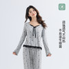 女士法式带胸垫长袖套装 商品缩略图2