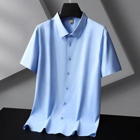 【DG】大依优型大码短袖衬衫商务休闲衬衣男大码夏季薄款打底衫肥佬简约纯色