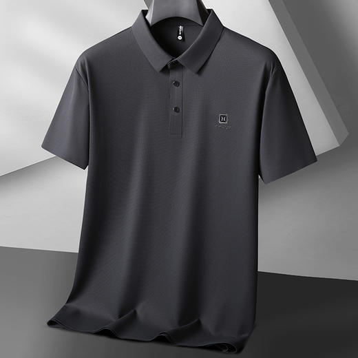 【冰丝无痕】【8色可选】【DK】大依优型大码短袖polo衫翻领加肥加大男装肥佬运动休闲冰丝无痕凉感上衣胖子商务 商品图7