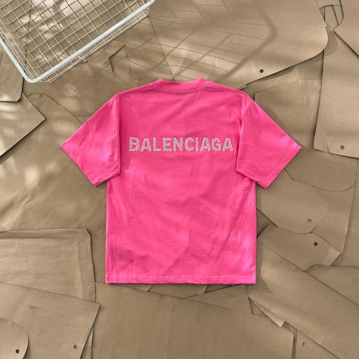 点此购买 巴黎世家春夏季双B烫钻男女情侣款短袖T恤 gz 310157 商品图3