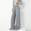 雀说蚂蚁腰直筒裤子新款高腰显瘦宽松型阔腿裤韩系慵懒长裤AL51050 商品缩略图0