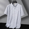 【莱赛尔棉】【DG】大依优型大码短袖衬衫男休闲夏季薄款上衣胖子莱赛尔棉格子加肥加大 商品缩略图1