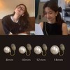 法式蚊香盘珍珠耳夹无洞高级感女秋冬复古耳环925银小灯泡耳骨夹 商品缩略图1