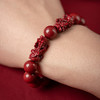 【经典】岸纾 貔貅天然朱砂手串12mm  招财进宝高含量紫金砂珠串手链严选贵州万山源头好矿 商品缩略图1
