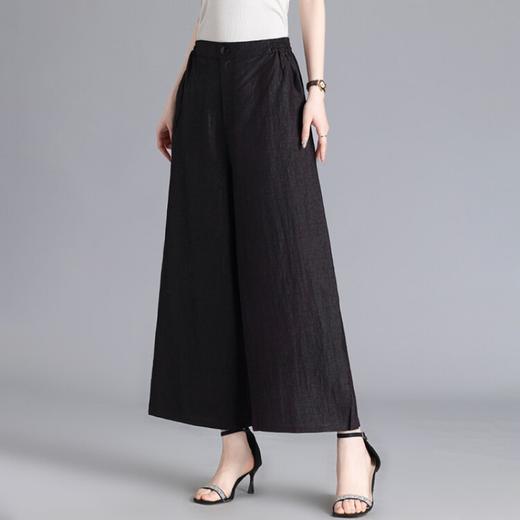 丁摩 重磅香云纱老料桑蚕丝休闲裤女阔腿裤宽松裤子夏季时尚洋气真丝裤子5ZF-E39 商品图3