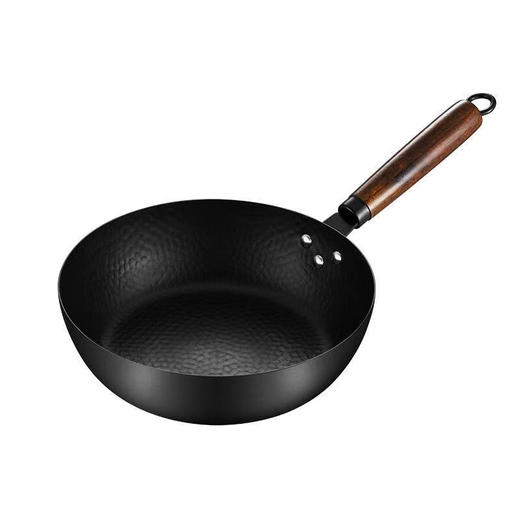 「无涂层！小红书同款」手工锻打铁锅家用锤纹炒锅 无涂层平底锅电磁炉燃气灶通用耐用厨房用品 商品图4