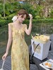 张心子【绿野仙踪】春夏氛围感碎花小荷叶花边吊带裙 连衣裙U2502002 商品缩略图4